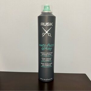 Rusk Anti-Frizz Spray Humidity Resistant Working Spray 8oz New & Hard to Find